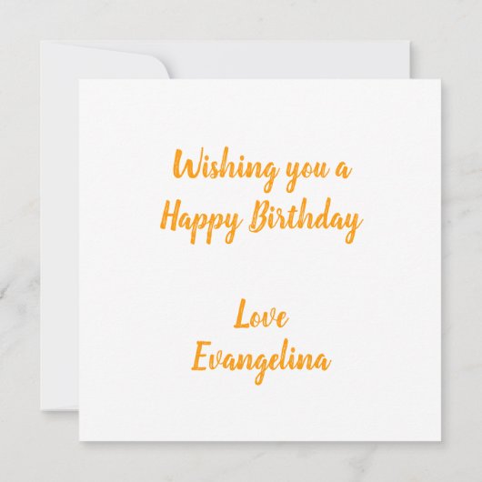 Abrikozen Verjaardag Kaart (Achterkant)