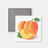 abrikozen, vers magneet (Voorkant / Achterkant)