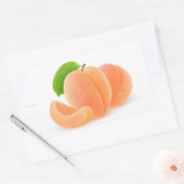 abrikozen, vers rechthoekige sticker (Envelop)