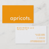abrikozen. visitekaartje (Voorkant / Achterkant)