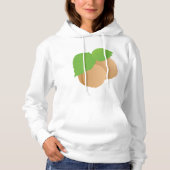 Abrikozen Vrouwen Hoodie (Voorkant)