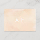 Abrikozen Waterverf Wedding Reception Kaart (Achterkant)