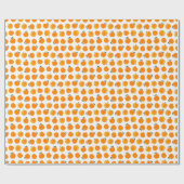 Abrikozen Waterverf Witte Achtergrond  Cadeaupapier (Vlak)