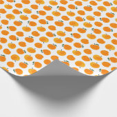 Abrikozen Waterverf Witte Achtergrond  Cadeaupapier (Hoek)