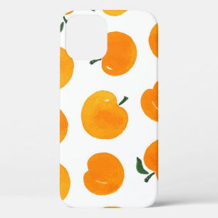 Abrikozen Waterverf Witte Achtergrond  Case-Mate iPhone Case