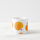 Abrikozen Waterverf Witte Achtergrond Espresso Kop (Voorkant)