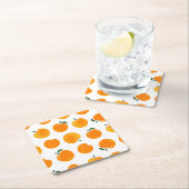 Abrikozen Waterverf Witte Achtergrond  Kartonnen Onderzetters (Insitu)