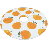 Abrikozen Waterverf Witte Achtergrond Kerstboom Rok (Gekanteld)