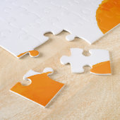 Abrikozen Waterverf Witte Achtergrond  Legpuzzel (Zijkant)