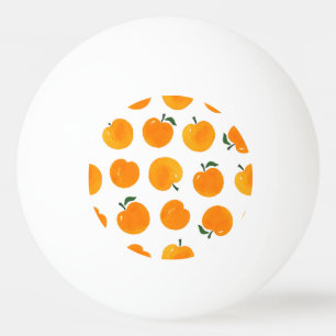 Abrikozen Waterverf Witte Achtergrond  Pingpongbal