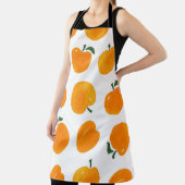 Abrikozen Waterverf Witte Achtergrond  Schort (Insitu)