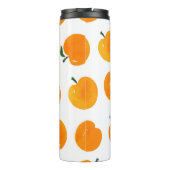 Abrikozen Waterverf Witte Achtergrond  Thermosbeker (Achterkant)