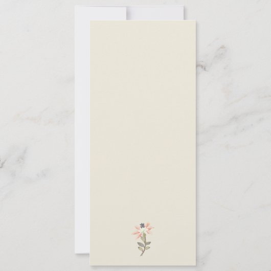  abrikozenbloem Bewaar de datum Kaart (Achterkant)