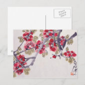 Abrikozenbloesems Briefkaart (Voorkant / Achterkant)