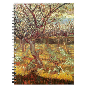 Abrikozenbomen in bloei door Van Gogh Notitieboek
