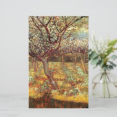 Abrikozenbomen in Blossom door Van Gogh Briefpapier (Staand voorkant)