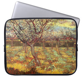 Abrikozenbomen in Blossom door Van Gogh Laptop Sleeve