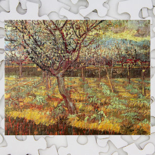 Abrikozenbomen in Blossom door Vincent van Gogh Legpuzzel