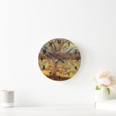 Abrikozenbomen in Blossom door Vincent van Gogh Ronde Klok (Huis)