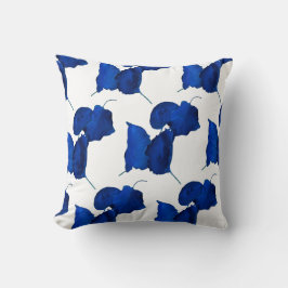 Abrikozenboom Blauw Bladeren Kussen Sierkussen