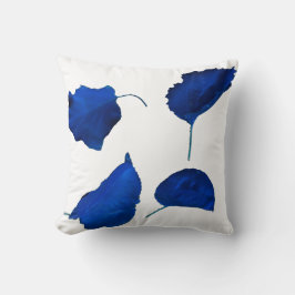Abrikozenboom Blauw Bladeren Kussen Sierkussen