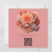 Abrikozencrush kleur 2024 met vetplanten bedankkaart (Achterkant)