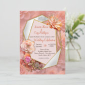 Abrikozencrush kleur 2024 met vetplanten kaart (Staand voorkant)