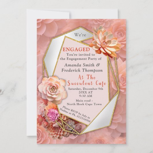 Abrikozencrush kleur 2024 met vetplanten kaart (Voorkant)