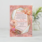 Abrikozencrush kleur 2024 met vetplanten kaart (Staand voorkant)