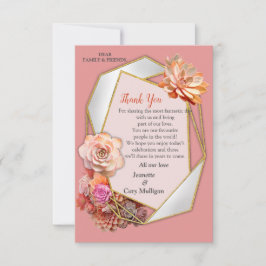 Abrikozencrush kleur 2024 met vetplanten RSVP kaartje