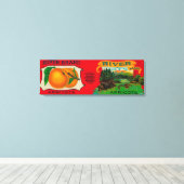 Abrikozenetiket Canvas Afdruk (Insitu (Houten vloer))