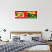 Abrikozenetiket Canvas Afdruk (Insitu (Slaapkamer))