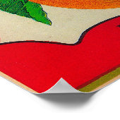 Abrikozenetiket Poster (Hoek)