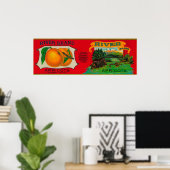 Abrikozenetiket Poster (Thuiskantoor)