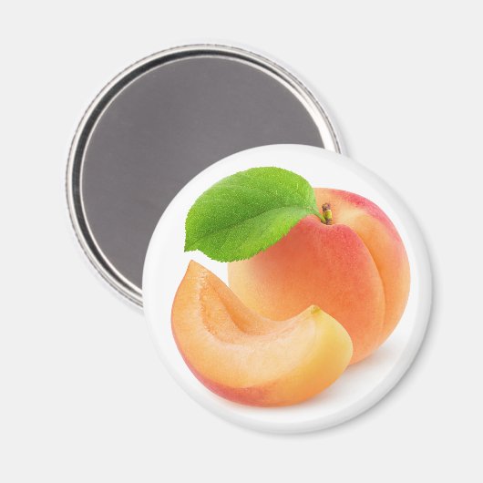 abrikozenfruit magneet (Voorkant / Achterkant)