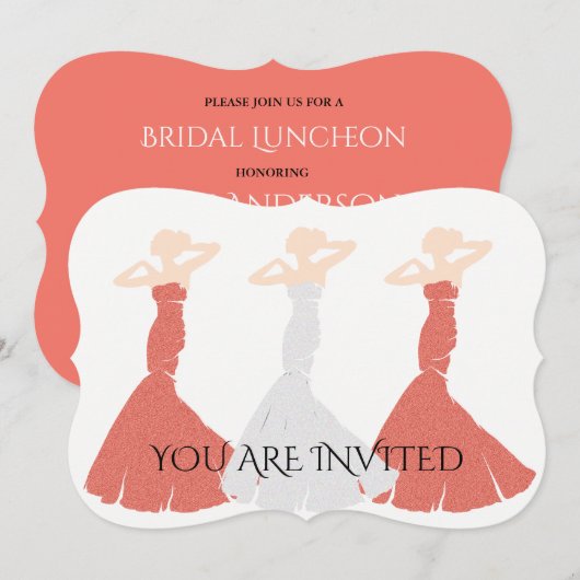 Abrikozenhuwelijk is mijn Bridesmaid Bridal Partij Kaart (Voorkant / Achterkant)