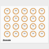 Abrikozenjam Inblikken Deksel Labels (Vel)