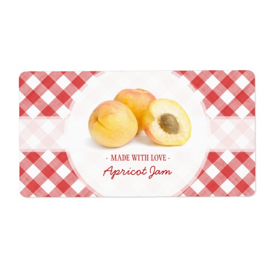 Abrikozenjam label (Voorkant)