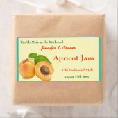 Abrikozenjam of bewaart blikpot etiket (Insitu)