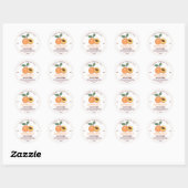 Abrikozenjam van eigen huismerk ronde sticker (Vel)