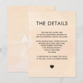 Abrikozenkaart voor Waterverf Informatiekaartje (Voorkant / Achterkant)