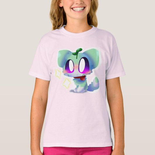 Abrikozenkat T-shirt (Voorkant)