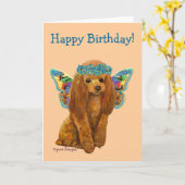 Abrikozenkoek Kaart (Gele Bloem)