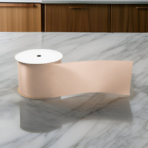Abrikozenlicht Peach Minimalistische effen kleur Satijnen Lint