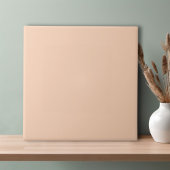 Abrikozenlicht Peach Minimalistische effen kleur Tegeltje
