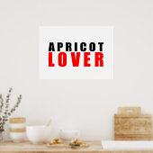 Abrikozenliefhebber Poster (Keuken)