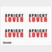 Abrikozenliefhebber Rechthoekige Sticker (Vel)