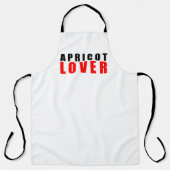 Abrikozenliefhebber Schort (Voorkant)