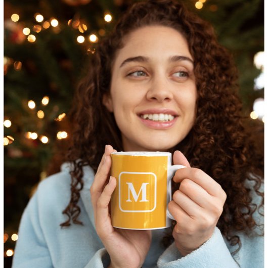 Abrikozenperfectie - Monogram Koffie Mok