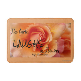 Abrikozenperzik Roos Flower Close-up Foto Badmat